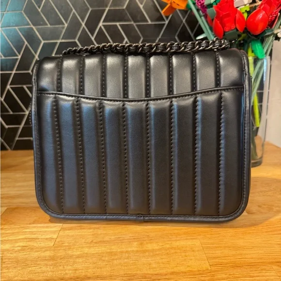 Coach Black Quilted Crossbody Bag with Black Hardware - Picture 3 of 4